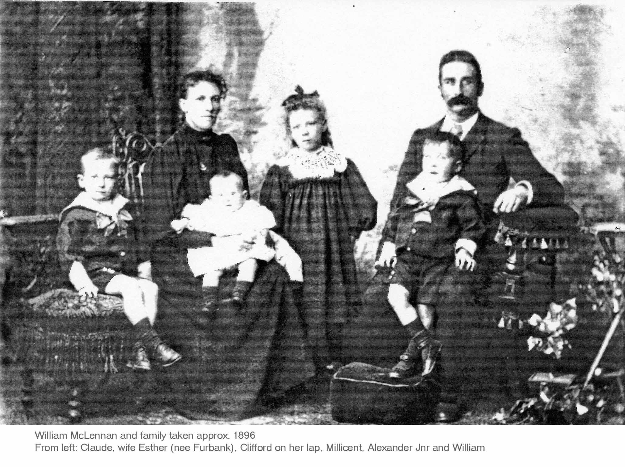Photo of photos/William McLennan (bn 1863) & fam c1890